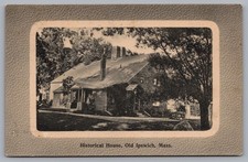 Historical House Old Ipswich MA 1912 Vintage Postcard TS-267 picture