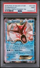 2016 POKEMON XY BLACK STAR PROMO #XY106 GYARADOS EX PROMO-TRIPLE POWER TIN PSA 9 picture