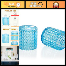 Blue Wave Glass Lamp Shade, 1 Pack, 1-5/8