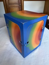 Vintage Magician’s Two-Door Production Box – Large Colorful Magic Illusion Prop picture