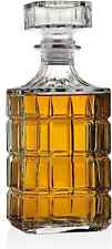 Whiskey Decanter Glass Crystal Liquor Scotch Vodka Bourbon Bottle Vintage Gift picture