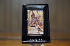 FLYING RUFFED GROUSE AND WOODCOCK FALL AUTUMN ZIPPO LIGHTER MINT IN BOX picture