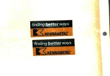 2  NICE KENNAMETAL COAL MINING STICKERS # 259 picture