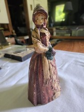 Antique Door Stop Colonial Maiden 19th C. Nice Shape picture