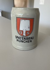 Vintage Spatenbräu München 0.5L Stoneware Beer Stein Mug West Germany picture