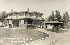 Scottsbluff NE  Hally House Prairie School Architecture RPPC Postcard COPY picture