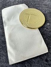 BVLGARI Le Gemme Kobra Gold Pocket Hand Purse Makeup Mirror in Case picture