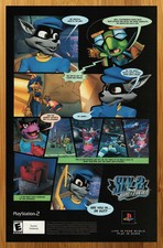 2004 Sly Cooper 2 Band of Thieves PS2 Playstation 2 POSTER FRAME & SIZE OPTION picture