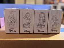 Lot Of 4 Vintage Disney Winnie The Pooh Bear Trinket Boxes Feb, Mar, Apr, Dec picture