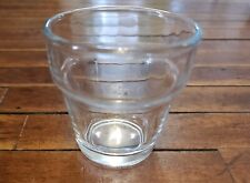 Vintage Small Clear Glass Flower Pot Planter 2.5 Inch Tall picture