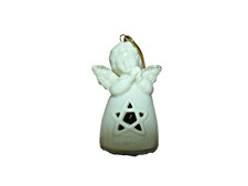 Angel Star Bell Ornament Porcelain Christmas  #i picture