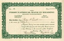 First National Bank in Reading - Banking Stocks picture