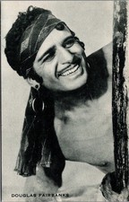 Douglas Fairbanks Silent Film Star Portrait Vintage Postcard picture