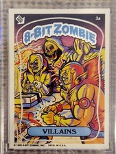 SINGLE CARD: 8-BIT ZOMBIE VILLAINS DIE-CUT VINYL STICKER (ARTIST PROOF) SSP RARE picture