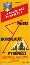 La Route des Pyrenees Paris Bordeaux France 1961 Vintage Brochure picture