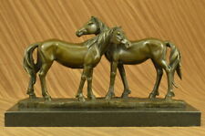 L’Accolade Lost Wax Bronze Horses Statue by Milo Original Medium Size Decor Gift picture
