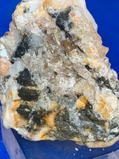 100g Natural Topaz Crystal on Matrix – Transparent Lustrous Topaz – Mineral Spec picture