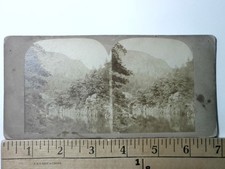 Pont Aberglaslyn Stereoview Bedgfield's Welsh Scenery 1860s Wales picture