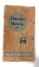 1951 Nash Owners Manual Ambassador Statesman picture