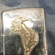 Vintage 1993 Varga Girl 1935 Emblem High Polish Chrome Zippo Lighter NEW B16 picture