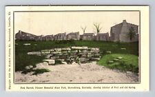 Harrodsburg KY-Kentucky, Fort Harrod, Pioneer Memorial, Vintage Postcard picture
