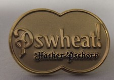 Vintage Gold Hacker Pschorr Beer PS Wheat Pin with Back German Bier picture