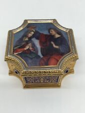 Franklin Mint The Glorious Mysteries Rosary Trinket Box Only picture