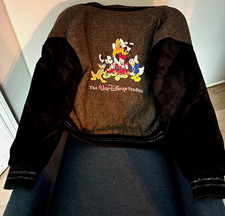 Vintage - Walt Disney Studio Varsity Wool/Leather Jacket Gray/Black - Large  picture