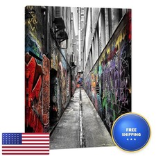 Novatique Banksy Wall Art Pop Wall Decor Street Poster Canvas Print 12x16in picture
