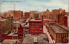 1907 Bird's Eye View St. Louis MO Vintage Postcard 4P25-3 picture