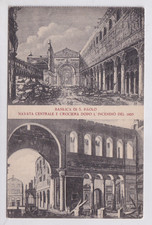 THE PATRIARCHAL BASILICAS OF ROME - POSTCARD SAN PAOLO CENTRAL NAVE RARE N.V. picture