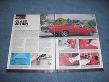 1968-'72 Chevy El Camino One-Piece Door Glass Install How-To Tech Info Article  picture