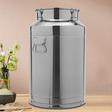 76L/20Gal Milk Jug Milk Can Stainless Steel Sealed Bucket 40*64cm/15.75*25.20in picture