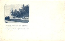 St. Johnsbury Center VT Congregational Church c1900s-10s Vintage Postcard picture
