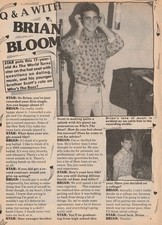 Brian Bloom Alyssa Milano teen magazine clipping Q and A Teen Machine picture