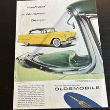 Car Newspaper Print Ad Oldsmobile Vintage 1954 Saturday Evening Post Large picture