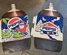 Pepsi 2 Liter 1990's Holiday Store Display Advertising Sign Christmas picture