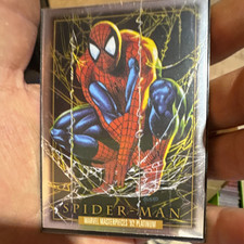 Marvel 2024 Marvel Masterpieces '92 Platinum Spider-Man #1 Platinum Jusko picture