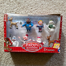 Rudolph the Red-Nosed Reindeer Official Licensed Boxed 8pc Figurine Set picture
