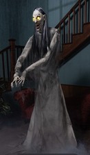 Fun Costumes 7ft Large Wailing Banshee Animatronic Decoration, Tall Grey shrieki picture