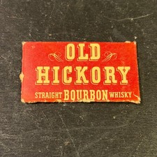 Vintage Old Hickory Straight Bourbon Whisky Razor Cover Andrew Jackson Red picture