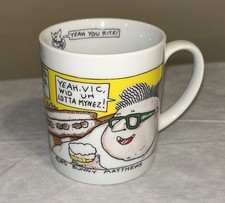 Vintage 1985 Bunny Matthews Vic & Nat'ly Mug Clarence Yeah You Rite picture