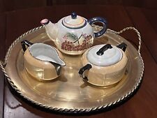 JB&W NY Bavaria Antique Phoenix Lusterware Set: Teapot, Creamer & Sugar Bowl picture