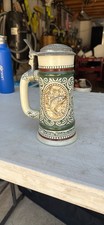 Avon Collectible Ceramic Beer Stein: 1978 Fishing and Hunting picture