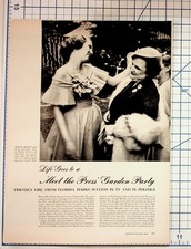 1940s Life Magazine Article Martha Rountree Meet the Press Garden Party Ephemera picture