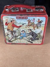 Vintage 1962 Gunsmoke Aladdin Metal Lunch Box  picture