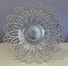 Vintage Federal Glass Petal #2829 Dessert Bowl Serving Bowl 10 1/8