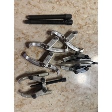 Cal-Van & Popular Mechanics Gear Puller Lot 2-Jaw 3-Jaw USA Made Cr-V Steel picture