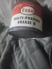 Vintage 1 Lb Esso Multi Purpose Grease Oil Can Gas Service Station Advertising picture