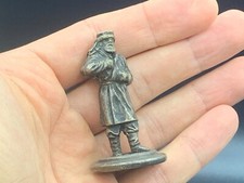 Antique Bronze Colour Metal Miniature Soldier Old Man Car Mascot Hood Ornament picture
